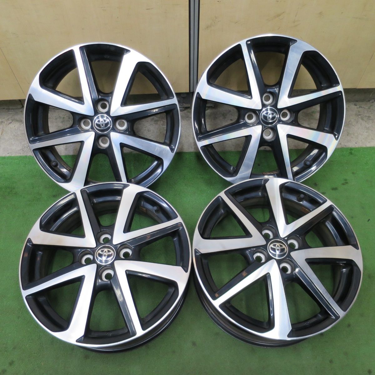 [送料無料] 4本価格★トヨタ 160系 カローラ フィールダー W×B 純正 ホイール 16インチ 16×5.5J PCD100/4H★6051802NGホ