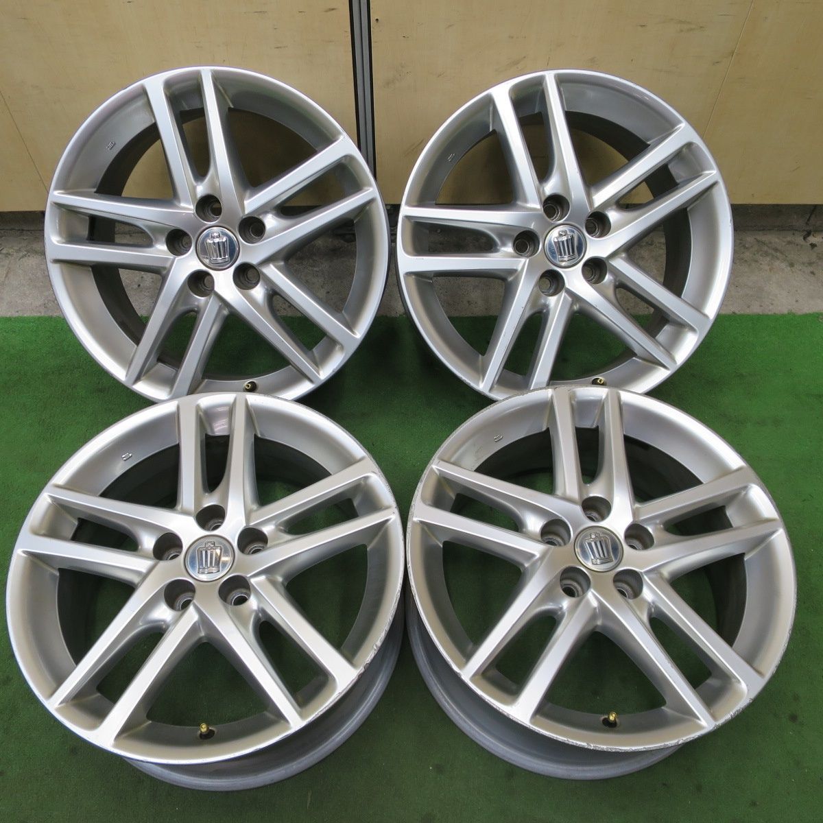 [送料無料] 4本価格★トヨタ 200系 クラウン アスリート 純正 ホイール 18インチ 18×8J PCD114.3/5H★6052201NGホ