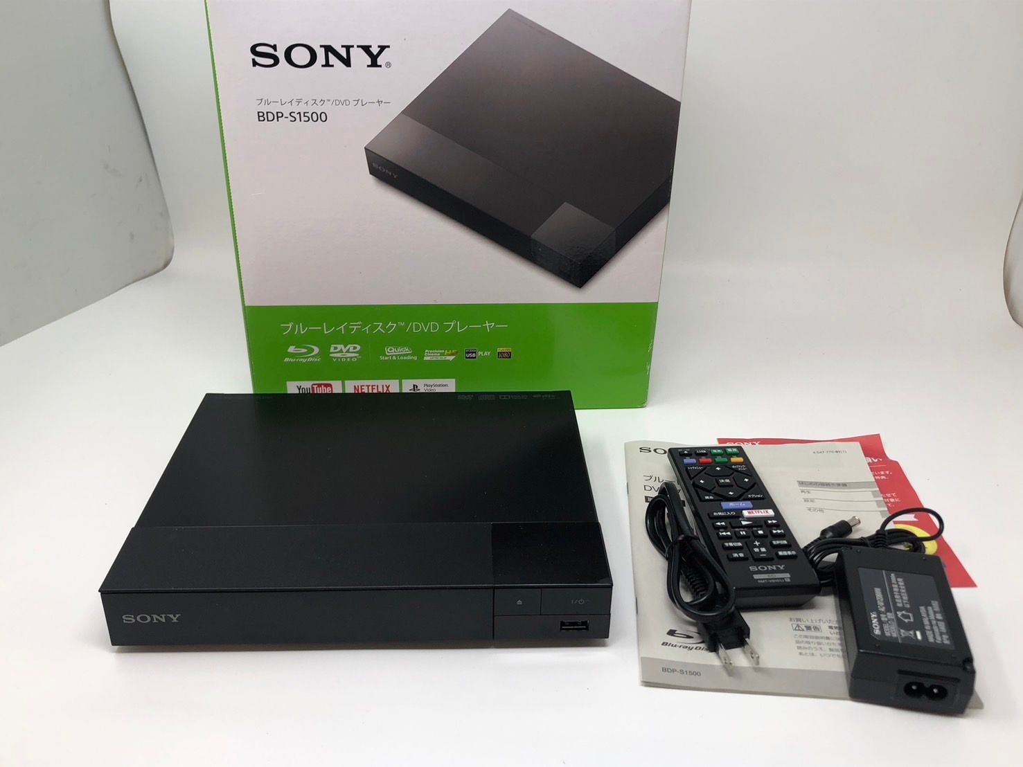 ◇SONY ソニー BD・DVDプレイヤー BDP-S1500 2019年製 経年品 中古