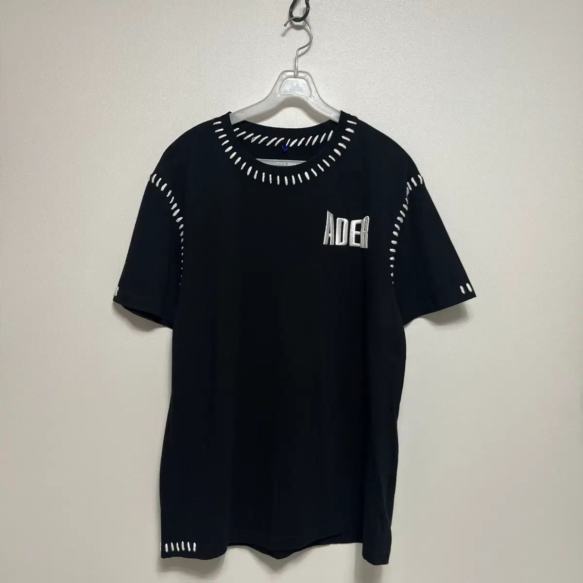 ADER ERROR アーダーエラー ブラック スティッチ 半袖 Tシャツ
