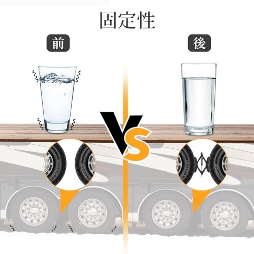 キャンピングカー車輪止めスタビライザー RVトラベルトレーラー用 2セット 反射ストリップ8本付き RVトレーラー用高耐久回転X字型スタビライザー ドリル調整可能 反移動タイヤの車輪のチョック MYPIN送料無料 21f67460