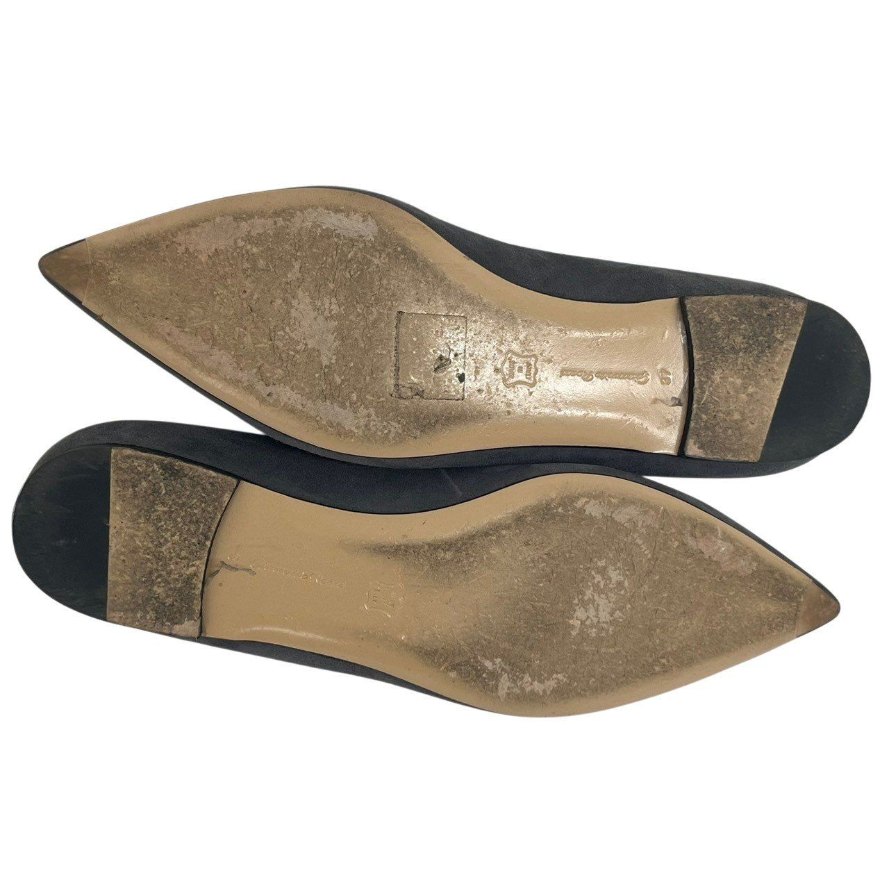 美品/Gianvito Rossi/ジャンヴィトロッシ/20879/GIANVITO FLAT/バレエシューズ/スエード/グレー/37/RS1441 美品/Gianvito Rossi/ジャンヴィトロッシ/20879/GIANVITO FLAT/バレエシューズ/スエード/グレー/37/RS1441