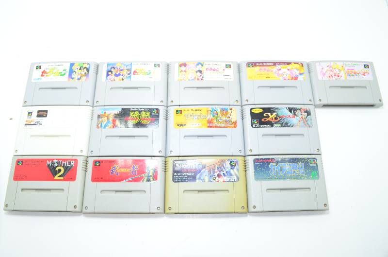 【送料無料】スーパーファミコン ソフト 13本セット SFメモリ セーラームーン MOTHER2 他 現状品