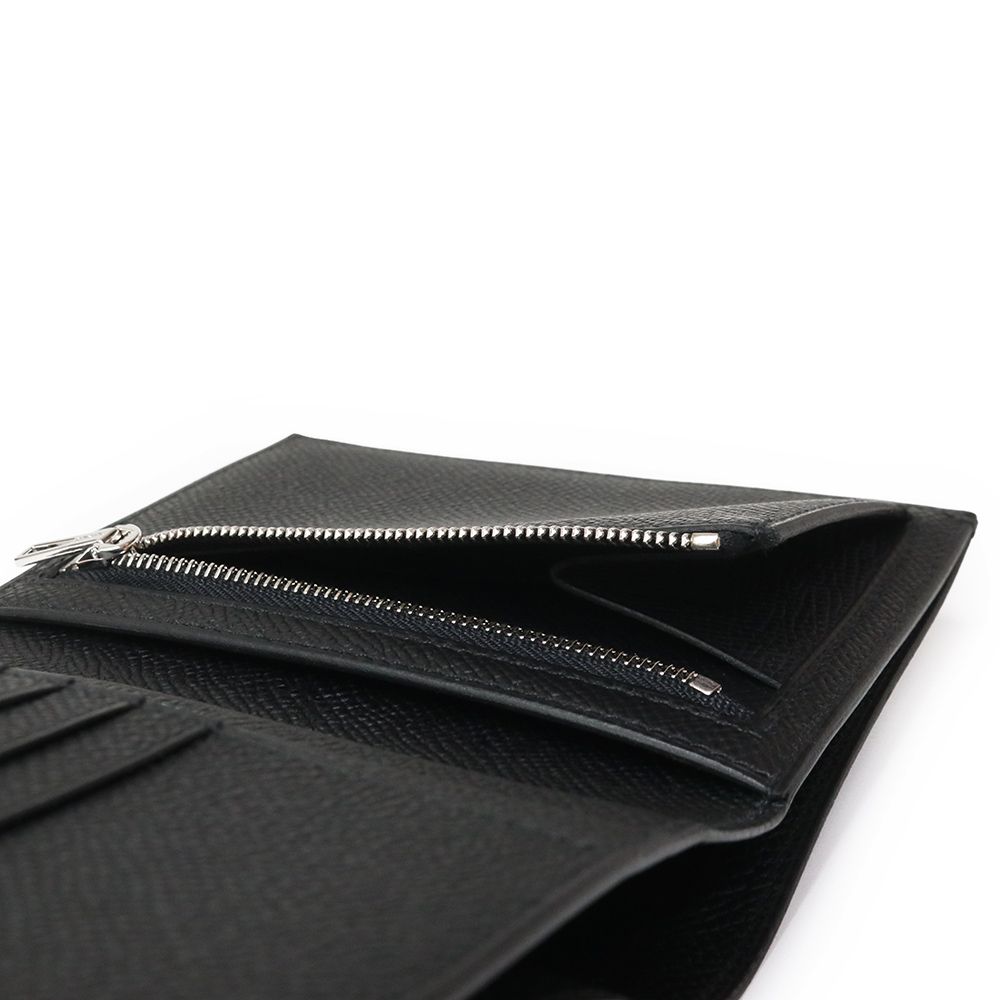 エルメス ベアン コンパクト ヴォーエプソン ノワール ブラック Y刻印 二つ折り財布 レザー シルバー金具 箱付 HERMES(新品・未使用品) エルメス ベアン コンパクト ヴォーエプソン ノワール ブラック Y刻印 二つ折り財布 レザー シルバー金具 箱付 HERMES(新品・未使用品)