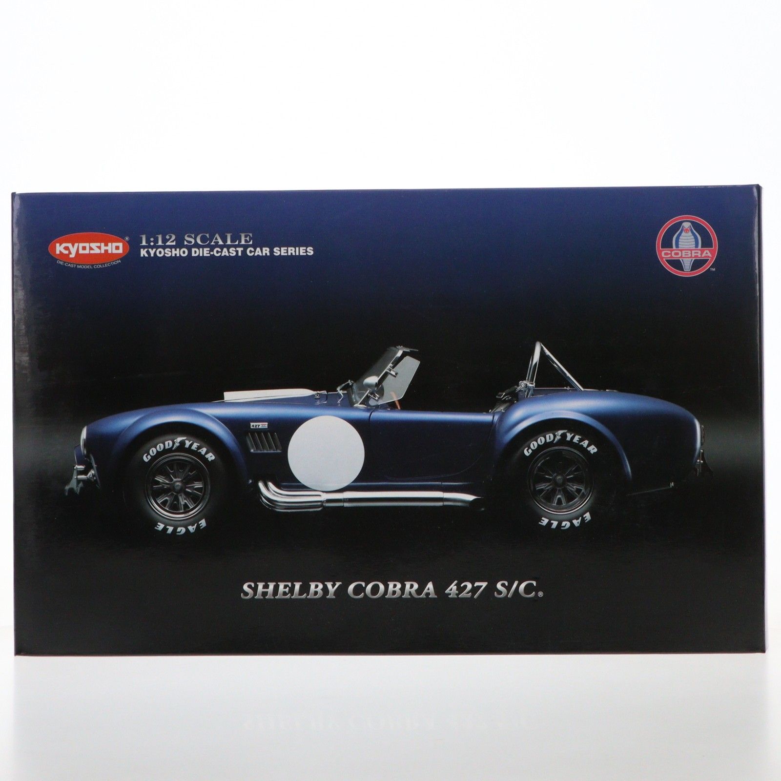 1/12 Shelby Cobra(シェルビー コブラ) 427S/C(ブルー×ホワイト) 完成品 ミニカー(K08631BL) 京商