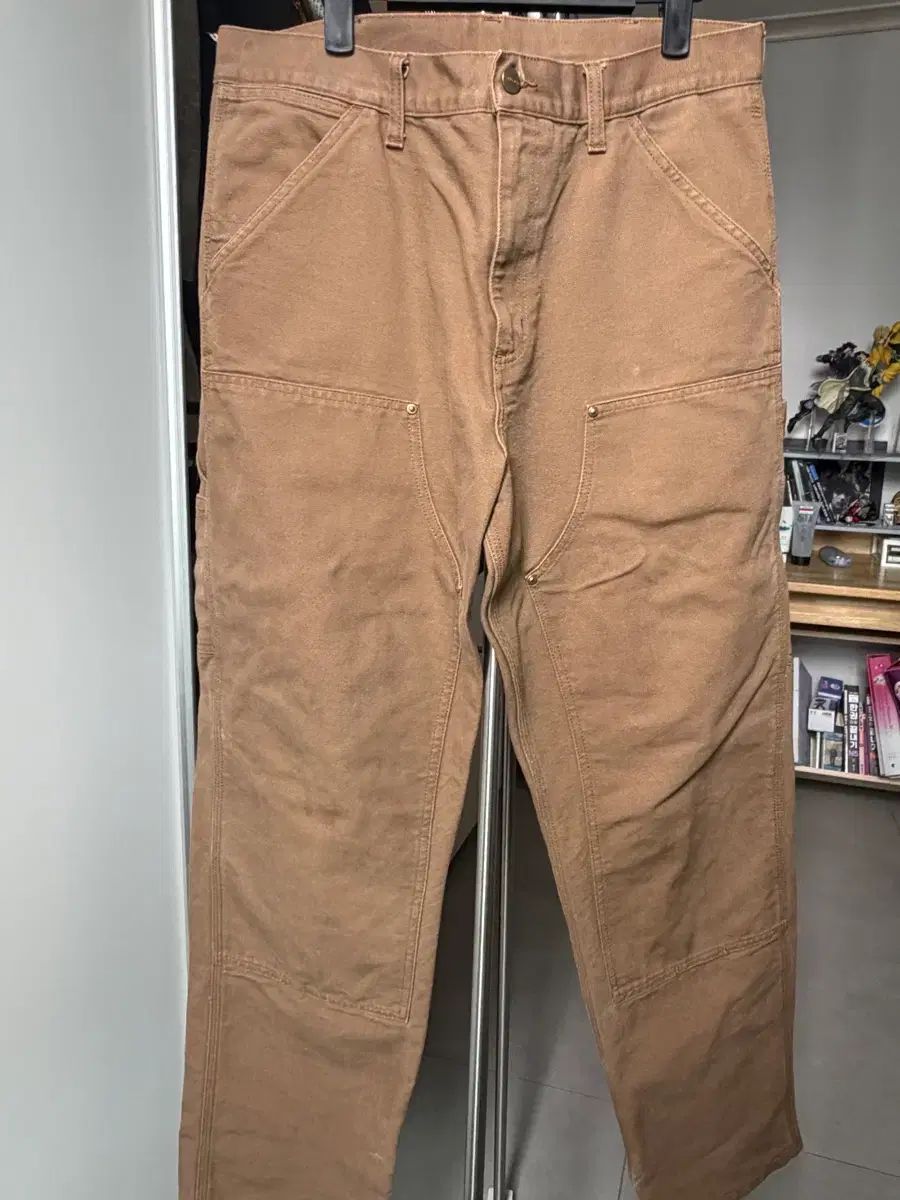 Carhartt カーハート WIP ダブルニーパンツ DEAR. ボーン HAMILTON ハミルトン ブラウン LYNN リンスド