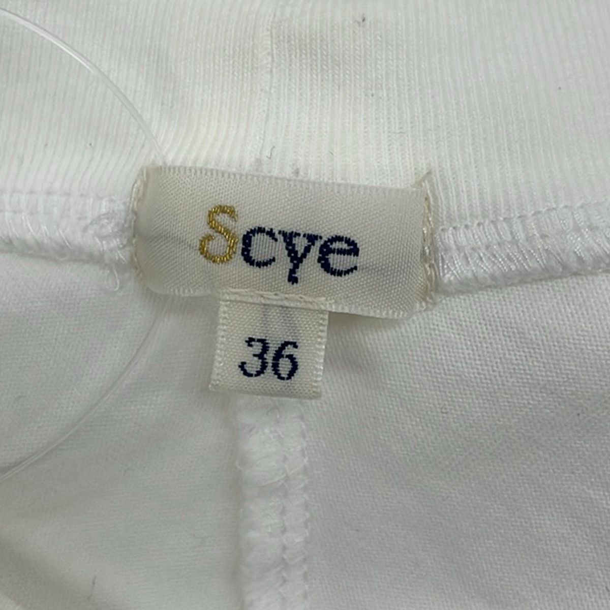 SCYE(サイ) ノースリーブTシャツ サイズ36 S レディース - 白 SCYE(サイ) ノースリーブTシャツ サイズ36 S レディース - 白