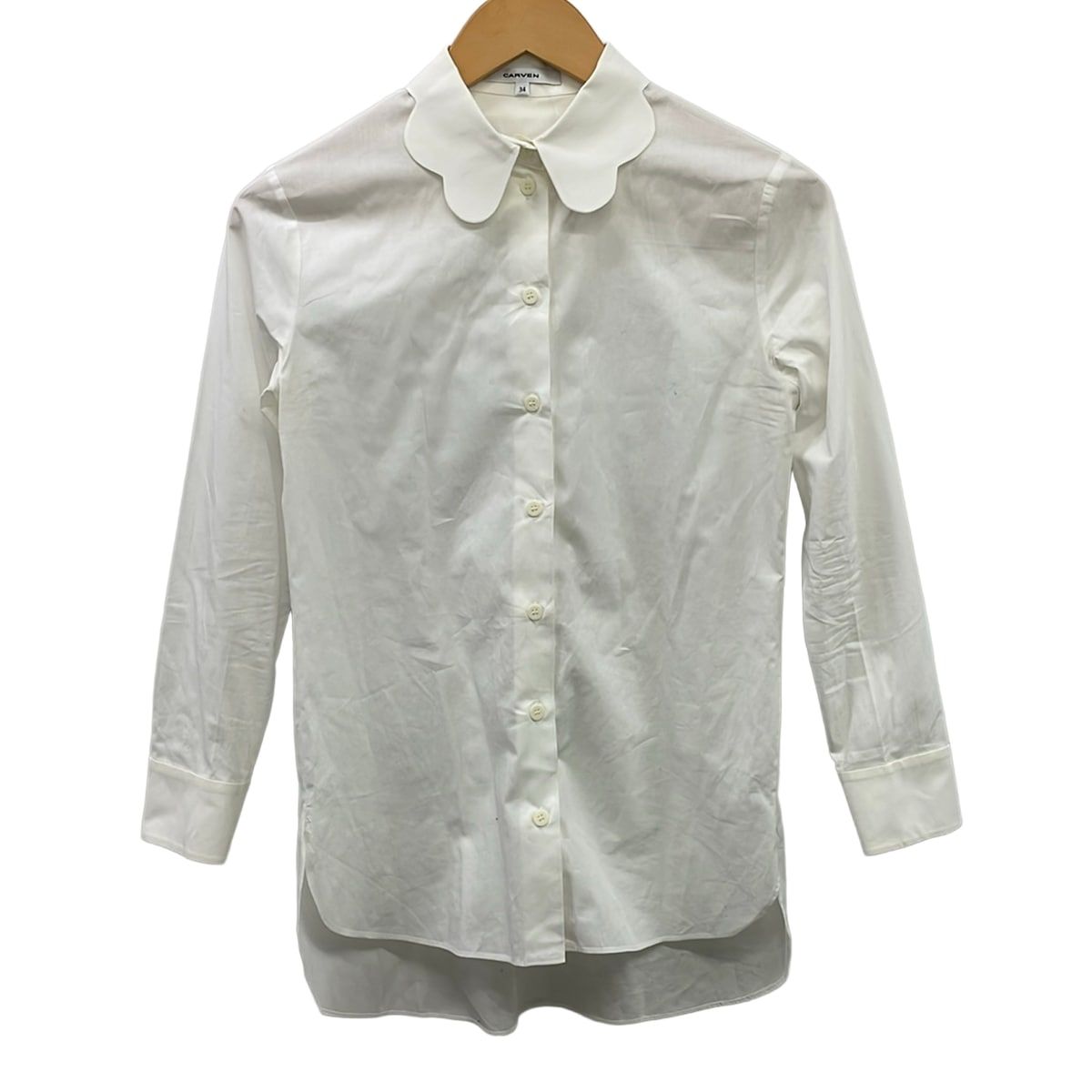 CARVEN(カルヴェン) 長袖シャツブラウス サイズ34 S レディース - 白 