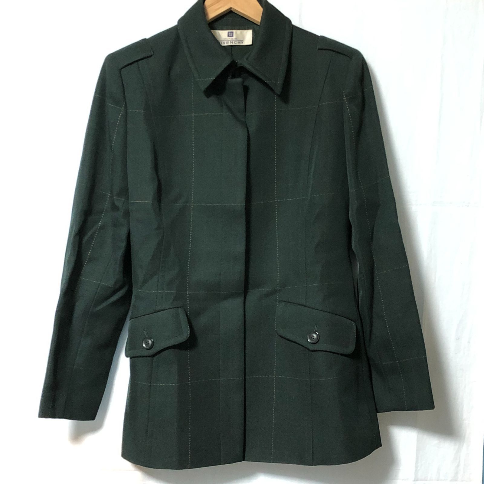 [城東77-029] GIVENCHY BOUTIQUES ジバンシィ ジャケット グリーン