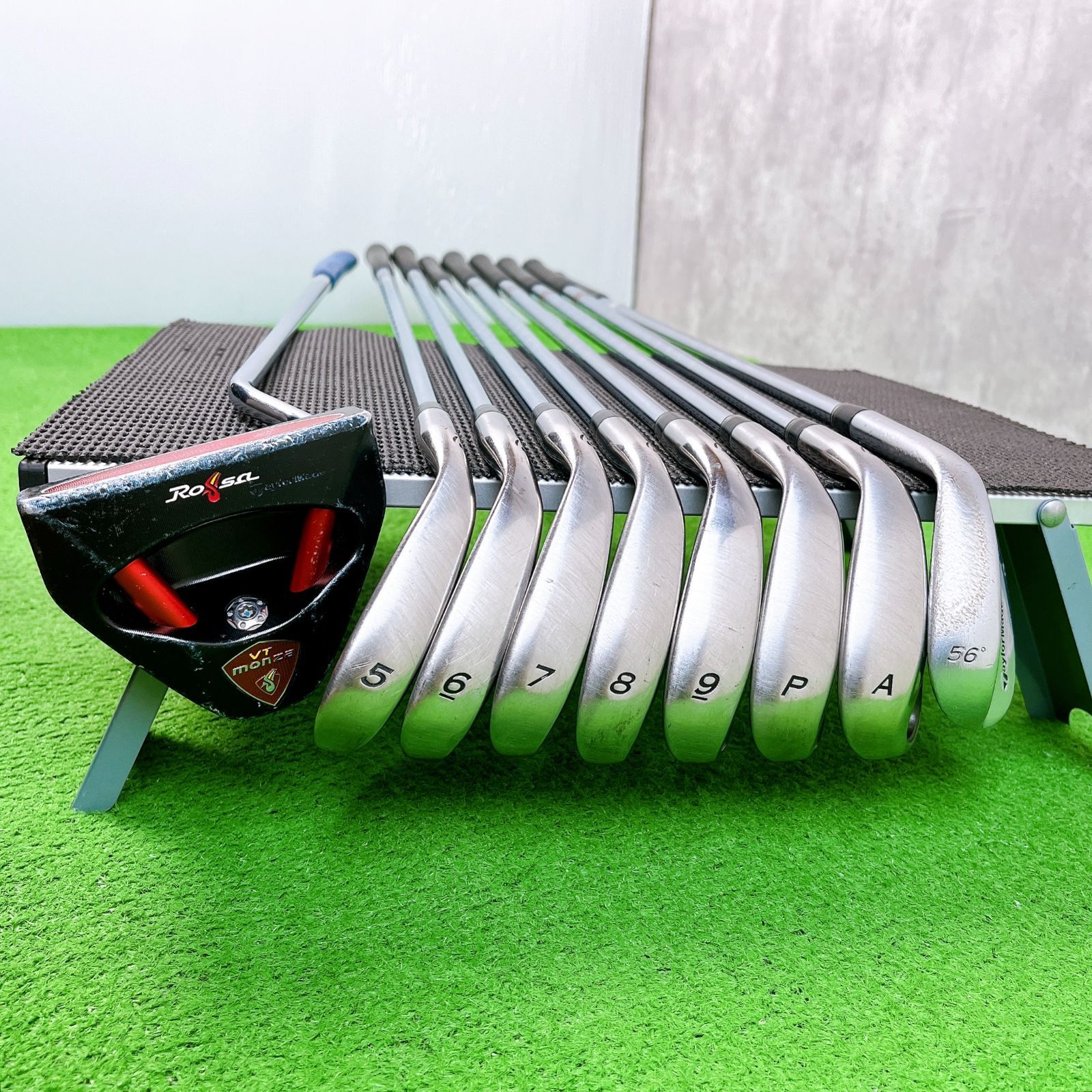 ゴルフ 【8本セット・人気シャフト】TaylorMade r7 Ti rac アイアン