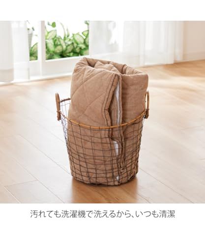 [ニッセン] ソファカバー・マルチカバー 洗えるキルトソファーカバー｜麻混シリーズ グレー 座面幅120cm(なし)″mn b72ebd90
