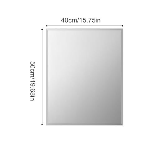 鏡 壁掛け ウォールミラー 40*50cm 洗面鏡 ミラー 浴室 お風呂 洗面台 厚さ4mm″mn f3263d33