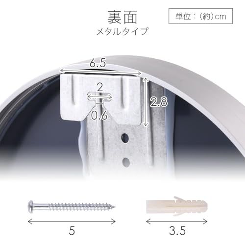 life_mart 壁掛け鏡 丸型 ウォールミラー 【 選べる3サイズ 7カラー 】 飛散防止加工 直径 30cm 40cm 50cm 鏡 円形 メタル調 ウッド調 おしゃれ 洗面 玄関 トイレ 浴室 (30cm, ウッド調/ナチュラル)″m 6f559ac0