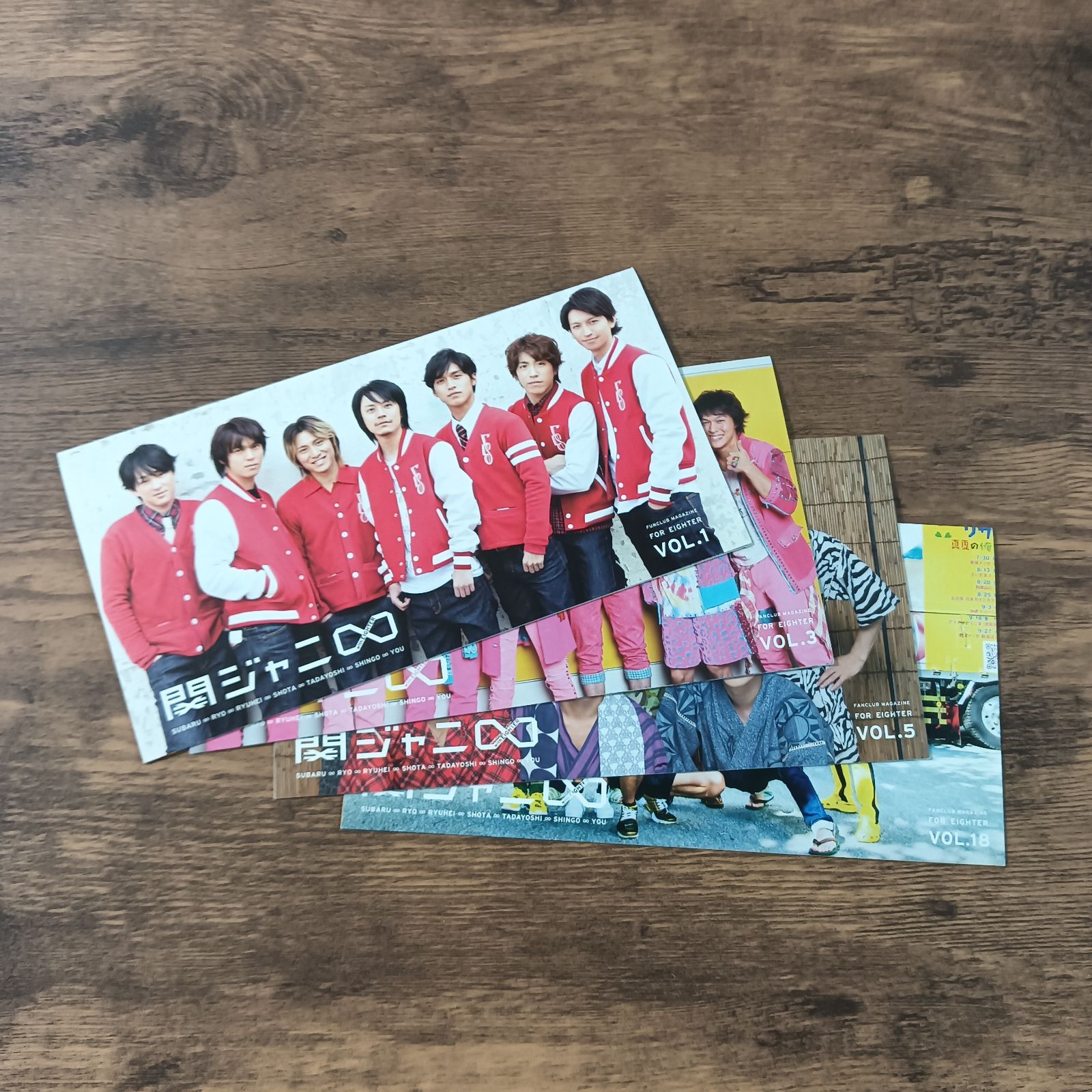 関ジャニ∞（SUPER EIGHT） ファンクラブ会報誌 Vol.1/Vol.3/Vol.5/Vol