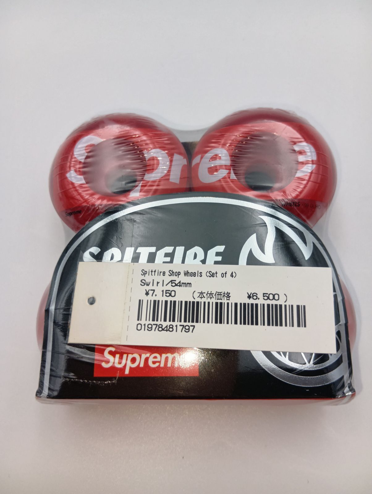 新品未開封】Supreme Spitfire Shop Wheels ウィール 赤 54mm - メルカリ