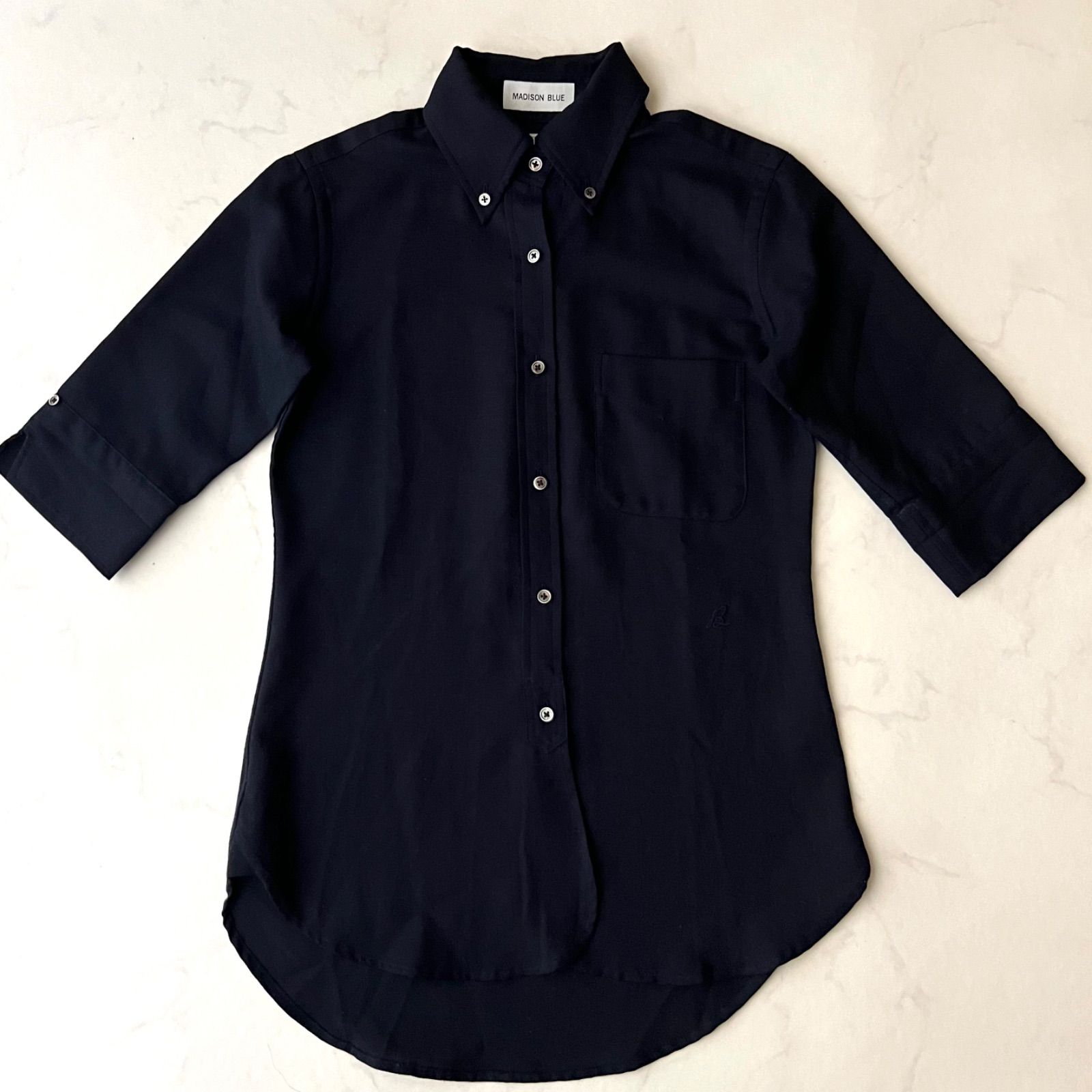 MADISON BLUE (マディソンブルー) 5分丈 シャツ サイズ0 XS相当