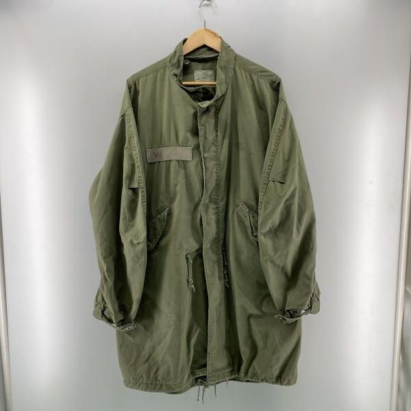 【中古】80s U.S.ARMY フィッシュテールパーカー(袖ボタン欠け) カーキ サイズL ユーエスアーミー[24]