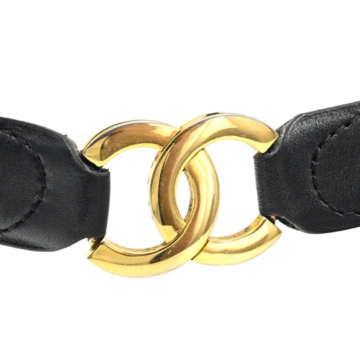 CHANEL シャネル ココマーク レザ― レディースベルト 70/28 ブラック