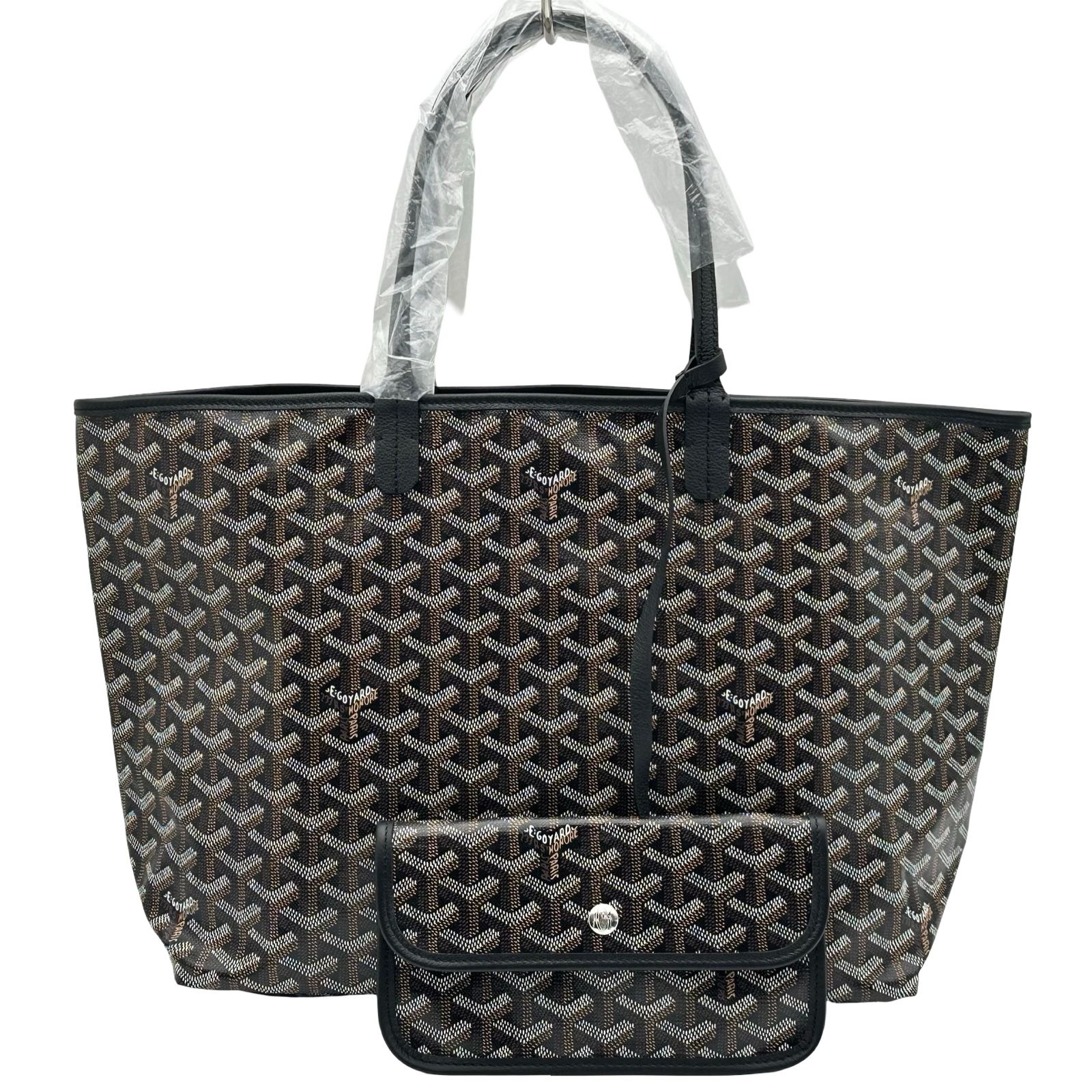 ゴヤール GOYARD サンルイPM ブラック ゴヤールディンキャンバス ユニセックス トートバッグ