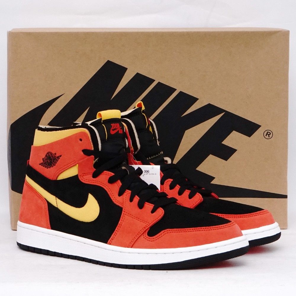 未使用 30cm NIKE Air Jordan 1 High Zoom Air Comfort Chile Red CT0978-006