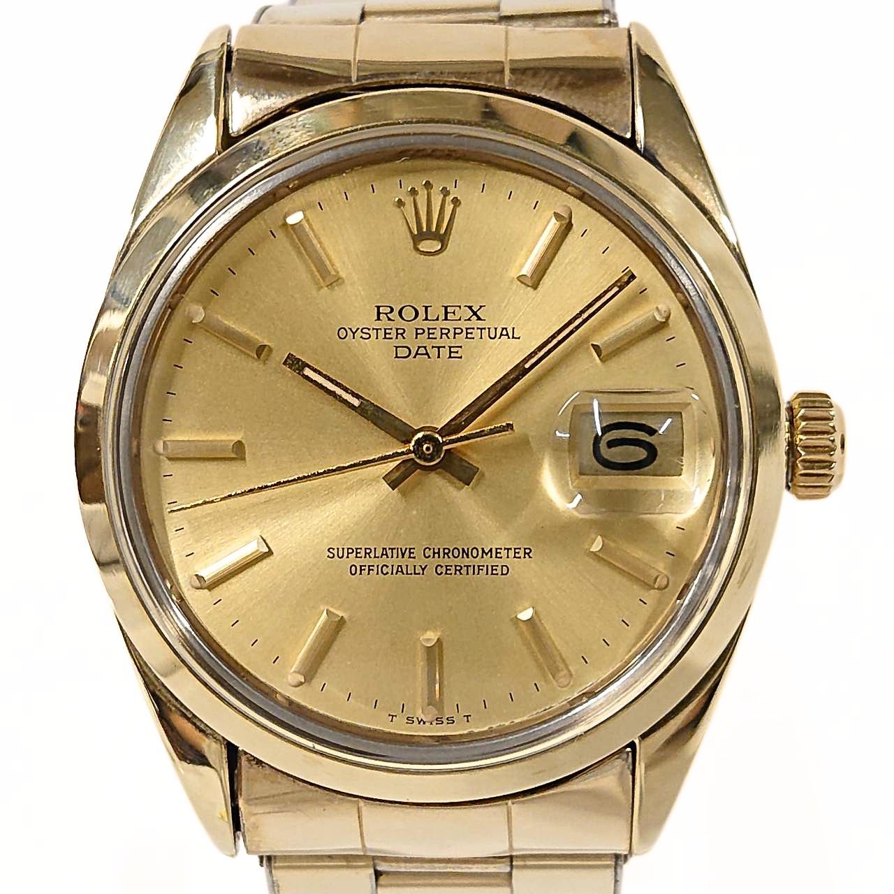 ROLEX　1550　OYSTER PERPETUAL DATE Self-Winding ロレックス オイスターパーペチュアルデイト 自動巻き メンズ 腕時計