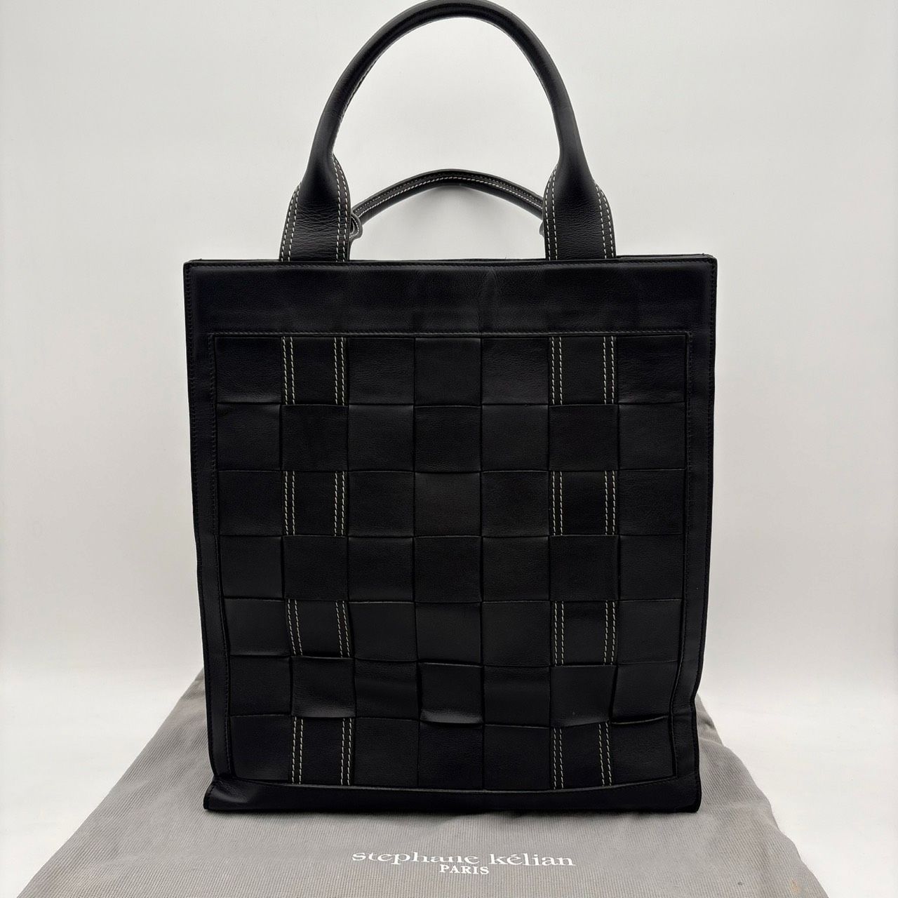stephane kelian PARIS ステファンケリアン トートバッグ レザー 黒