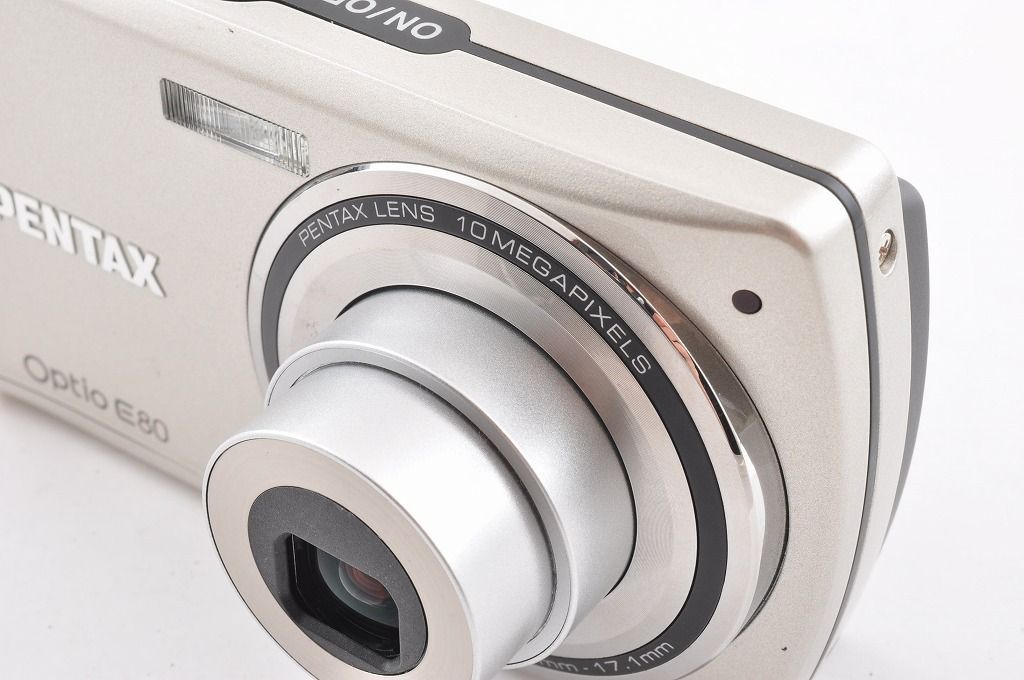 2ヶ月保証付き】PENTAX Optio E80 シルバー コンパクトデジタルカメラ