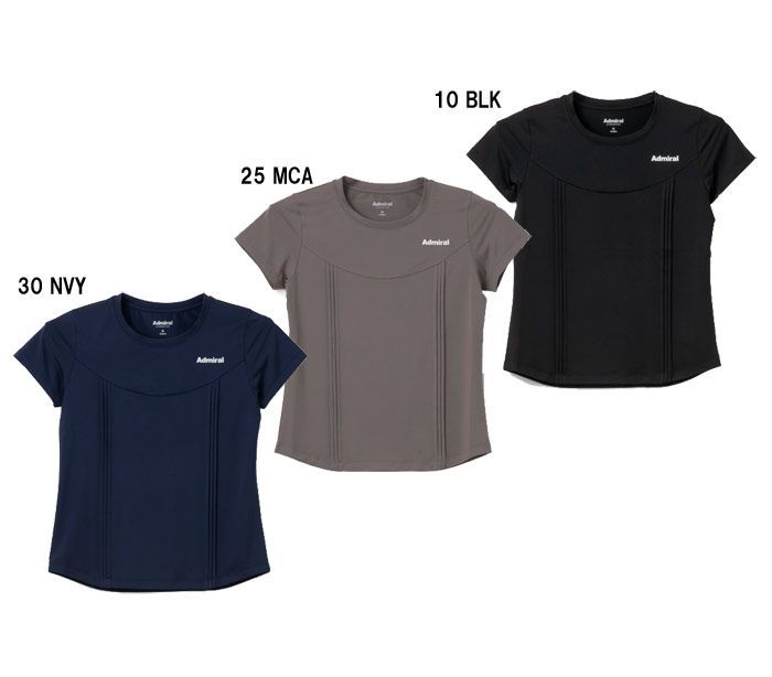 【アドミラル】Admiral ATLA609 2026春夏ウェア（レディース）フロントピンタックTEE 7,336円