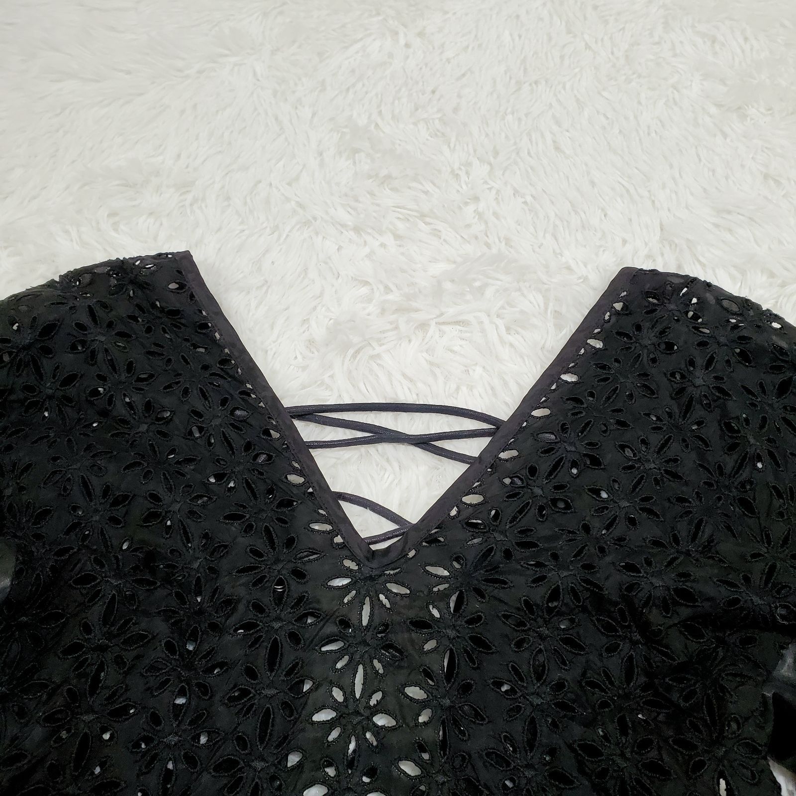 sacai サカイ 半袖 ブラウス シャツ ファードッキング 切り替え 花柄 