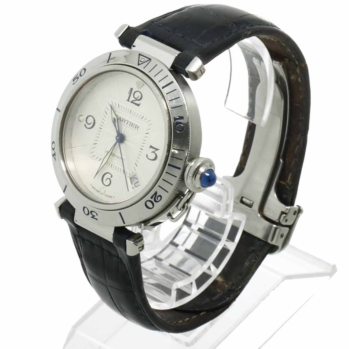 カルティエ Cartier パシャ 38mm W3103155 メンズ 腕時計 デイト シルバー オートマ 自動巻き ウォッチ Pasha 90327771 カルティエ Cartier パシャ 38mm W3103155 メンズ 腕時計 デイト