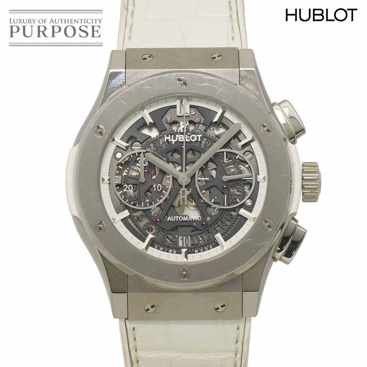 ウブロ HUBLOT クラシックフュージョン アエロフュージョン オールホワイト 525 NE 0127 LR 自動巻き Classic fusion 90327776