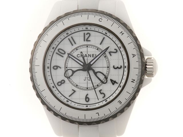 CHANEL シャネル J12 クチュール 33mm 数量限定モデル H9763 腕時計 ホワイトセラミック/ステンレススチール ホワイト文字盤 クオーツ レディース【中古】472