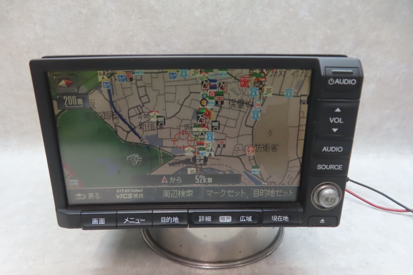 動作保証付★F6603/ホンダ ステップワゴン RK1 RK3 RK5　39540-SZW-J01 NH167L　純正 HDDナビ　地図2016年　CD DVD再生OK　本体のみ