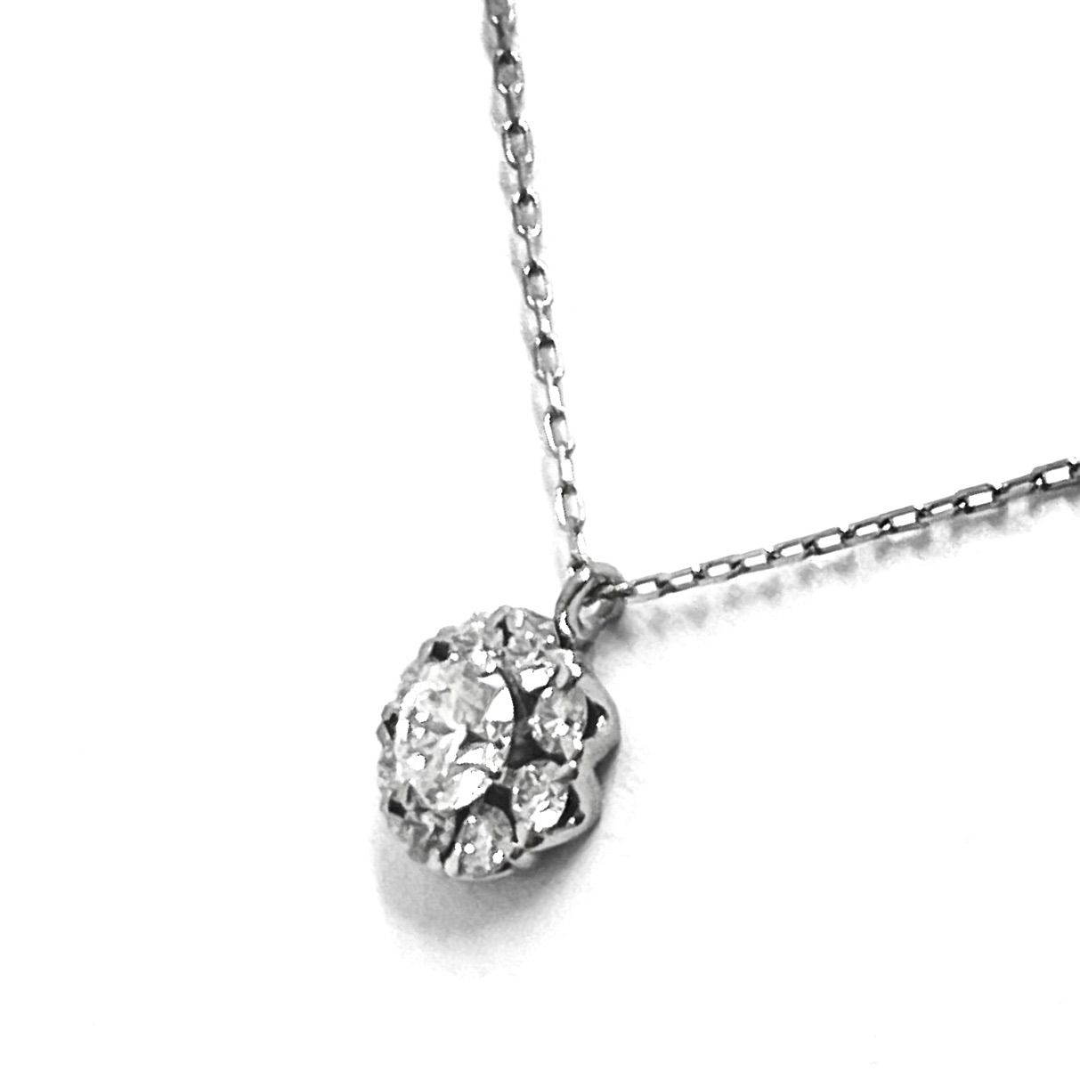 ラザールダイヤモンド❤️MALINA／マリーナネックレス0.28ct・Pt950 ラザールダイヤモンド❤️MALINA／マリーナネックレス0.28ct・Pt950