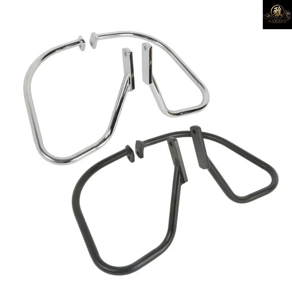 オートバイ用リアサドルバッグガードクラッシュバー ハーレー ソフテイル ヘリテージ スプリンガー FLSTS 1997-1999 1998
