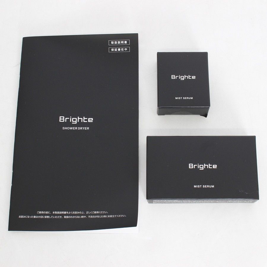美品】Brighte SHOWER DRYER BRT-SD173 ブラック ヘアドライヤー