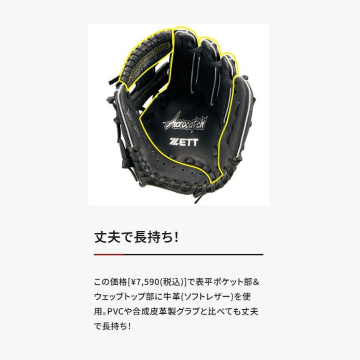 ゼット 野球 少年用 グローブ 右投げ 軟式グラブ ZETT BASEBALL