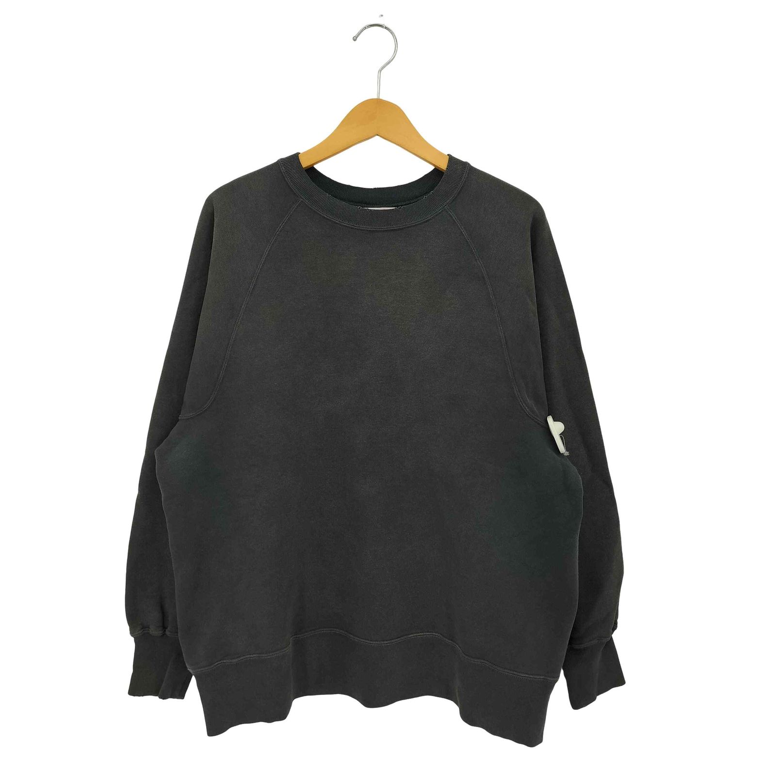 グラッドハンド GLADHAND AKOM - SWEAT 10.7Oz GUSSET ACTION SLEEVE 10.7オンス ゲスト アクション ダメージ加工 ラグランスリーブスウェット トレーナー メンズ L