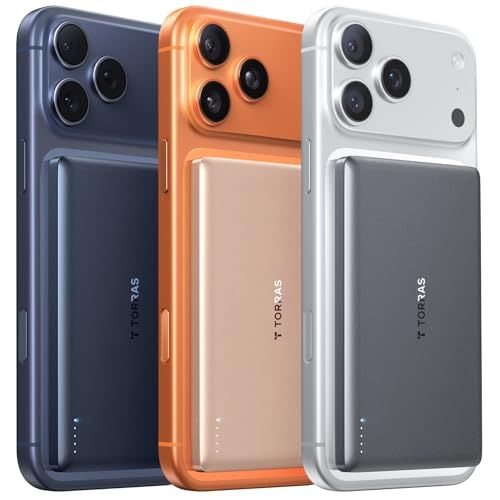 【新品】TORRAS MiniMag モバイル バッテリー MagSafe対応 Ultra Slim コンパクト マグネット式 ワイヤレス充電 Power Bank 5000mAh 急速充電 軽量 小型 CCC/PSE認証済 iPhone12 3a4f2d17