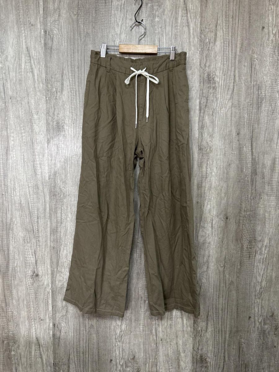 Spick & Span スピック＆スパン ワイド イージー パンツ size36/カーキ
