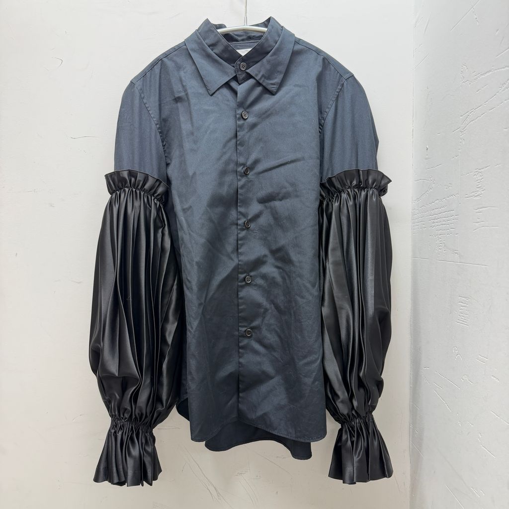 noir kei ninomiya ノワールケイニノミヤ 25AW Puffy Sleeves Blouse パフスリーブブラウス 3P-B009 ブラック size:XS 【中目黒05】