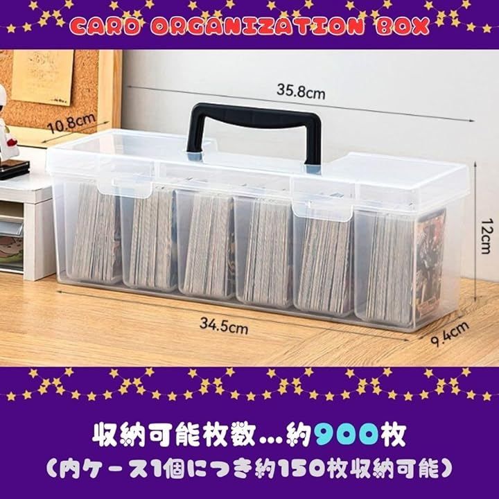 Solvanta ストレージボックス ポケモンカード対応 クリアケース トップ