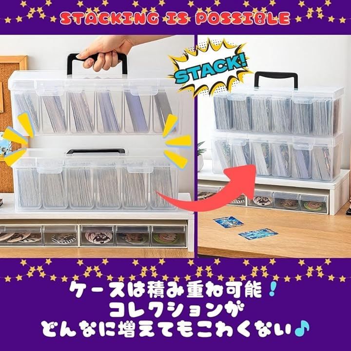 Solvanta ストレージボックス ポケモンカード対応 クリアケース トップ