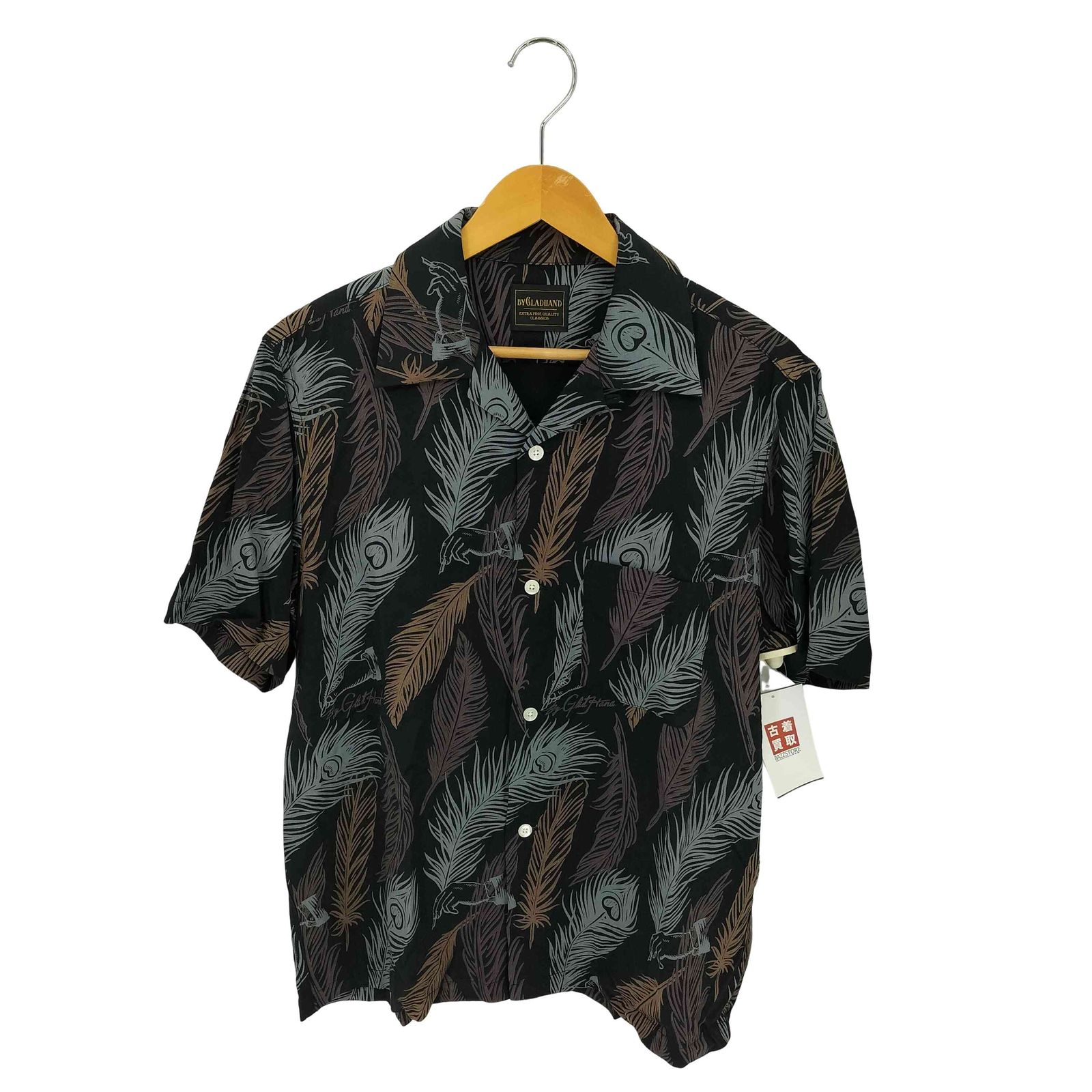 バイグラッドハンド BY GLADHAND PEACOCK QUILL S/S SHIRTS ピーコッククイル 半袖シャツ メンズ import：S