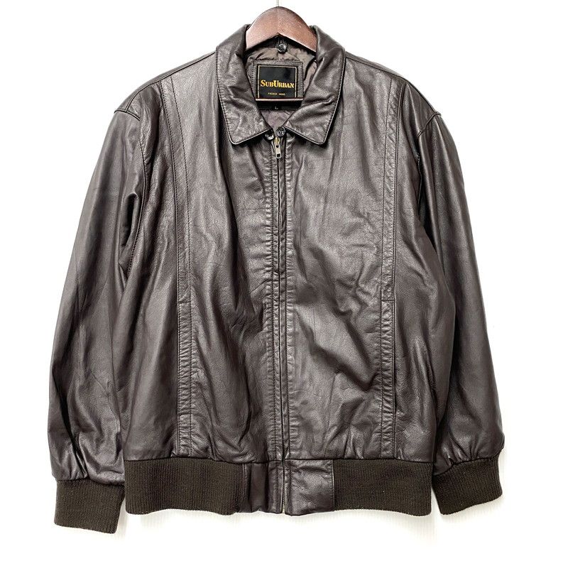 中古品】 SUB URBAN サブアーバン 90S COW LEATHER BLOUSON JACKET