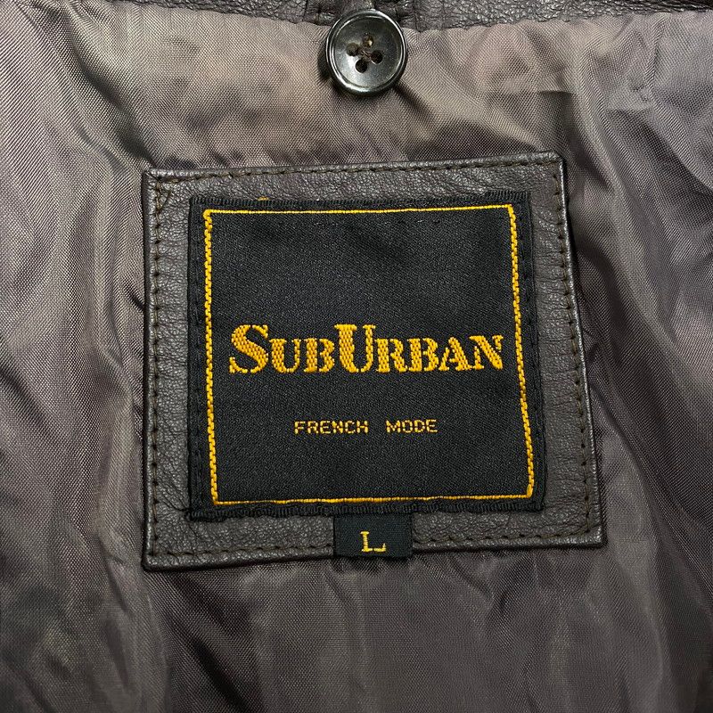 中古品】 SUB URBAN サブアーバン 90S COW LEATHER BLOUSON JACKET