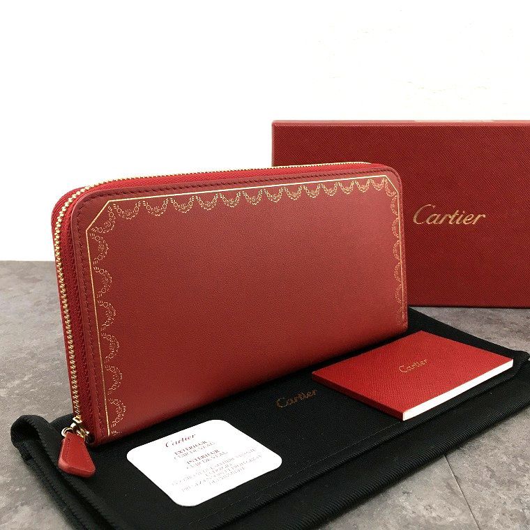 極美品 Cartier ガーランドドゥカルティエ L3001709 長財布 24