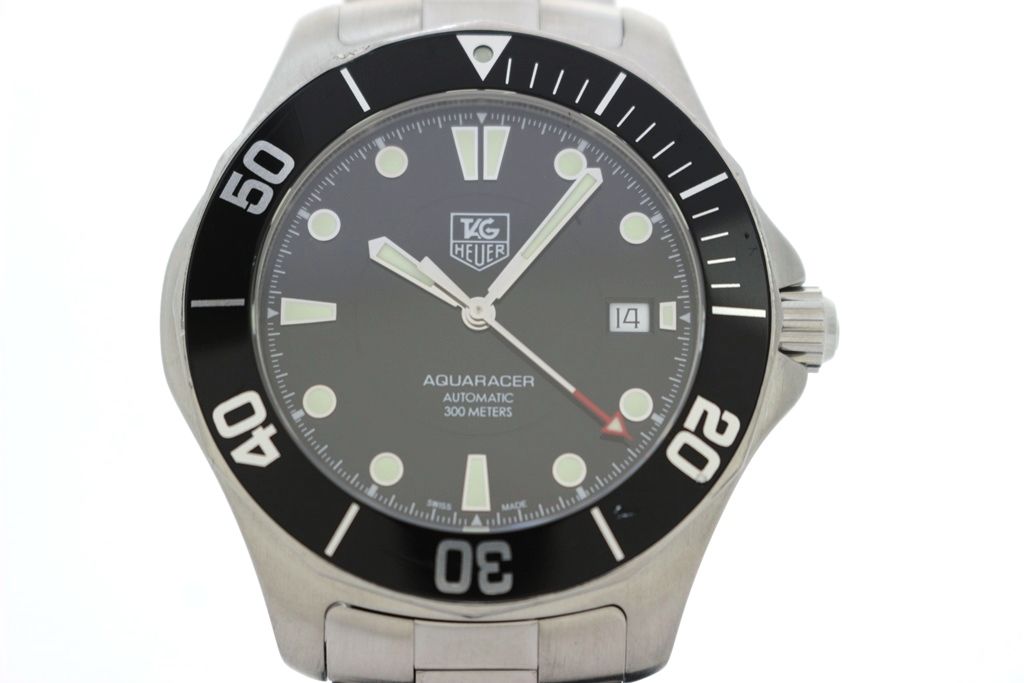 TAG HEUER タグホイヤー アクアレーサー WAB2010.BA0804 ステンレススチール ブラック メンズ 自動巻き 2148103957673 【200】【中古】