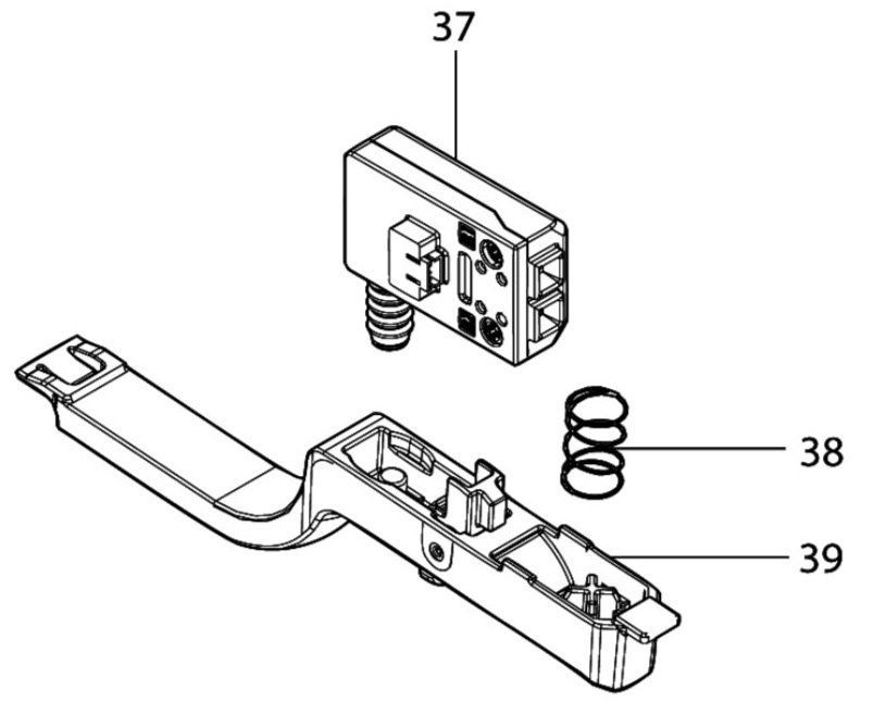 マキタ makita 40Vmax 125㎜ 充電式 ディスク グラインダ GA053GZ 用 スイッチ 651083-9 スプリング 233263-5 レバー141N71-3 3点 部品