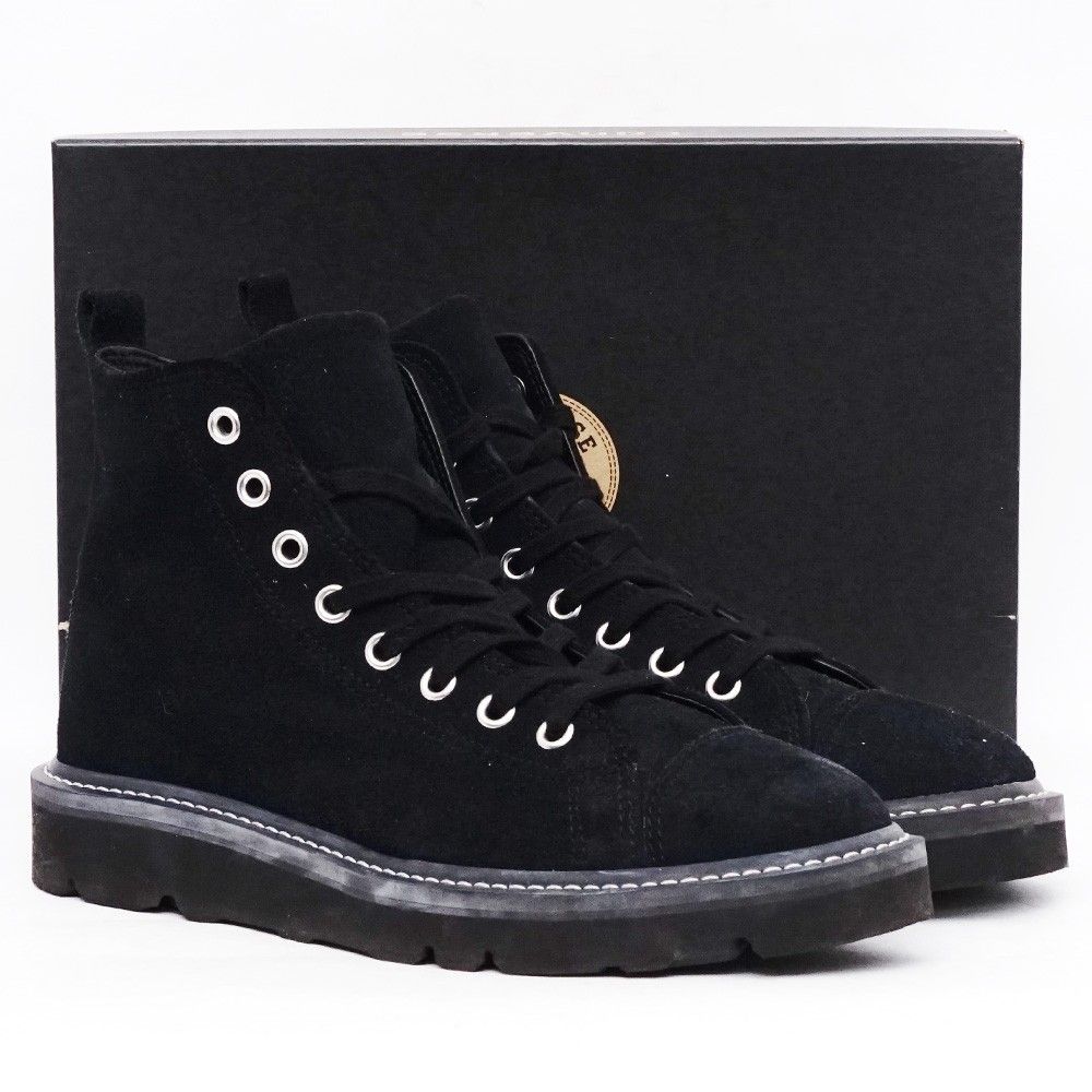 26.5cm CONVERSE スエードオールスターロングライフHI ハイカットスニーカー ブラック 1CL884